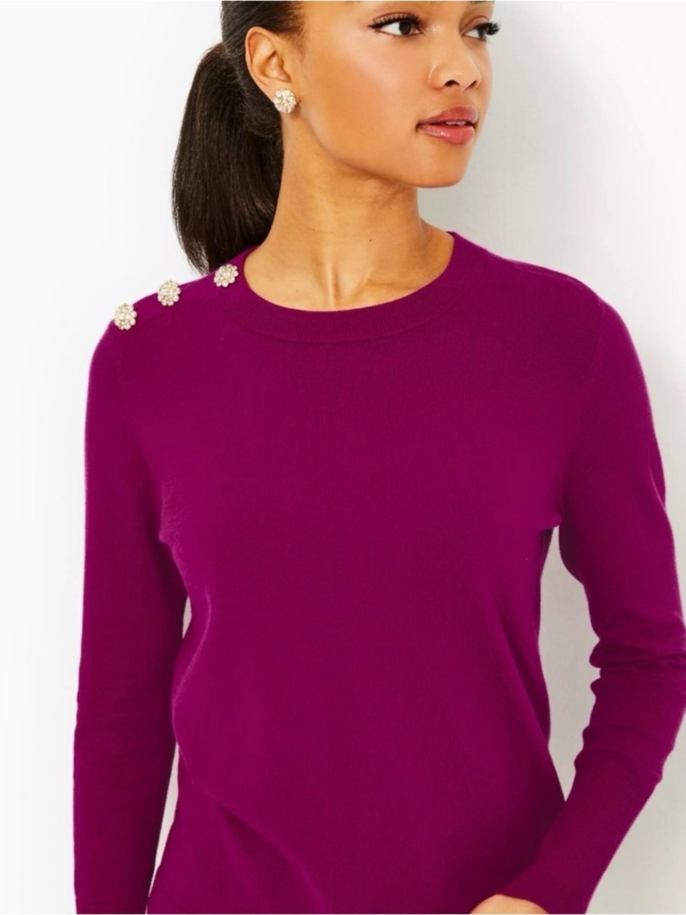 Lilly Pulitzer Morgan Sweater in Mulberry